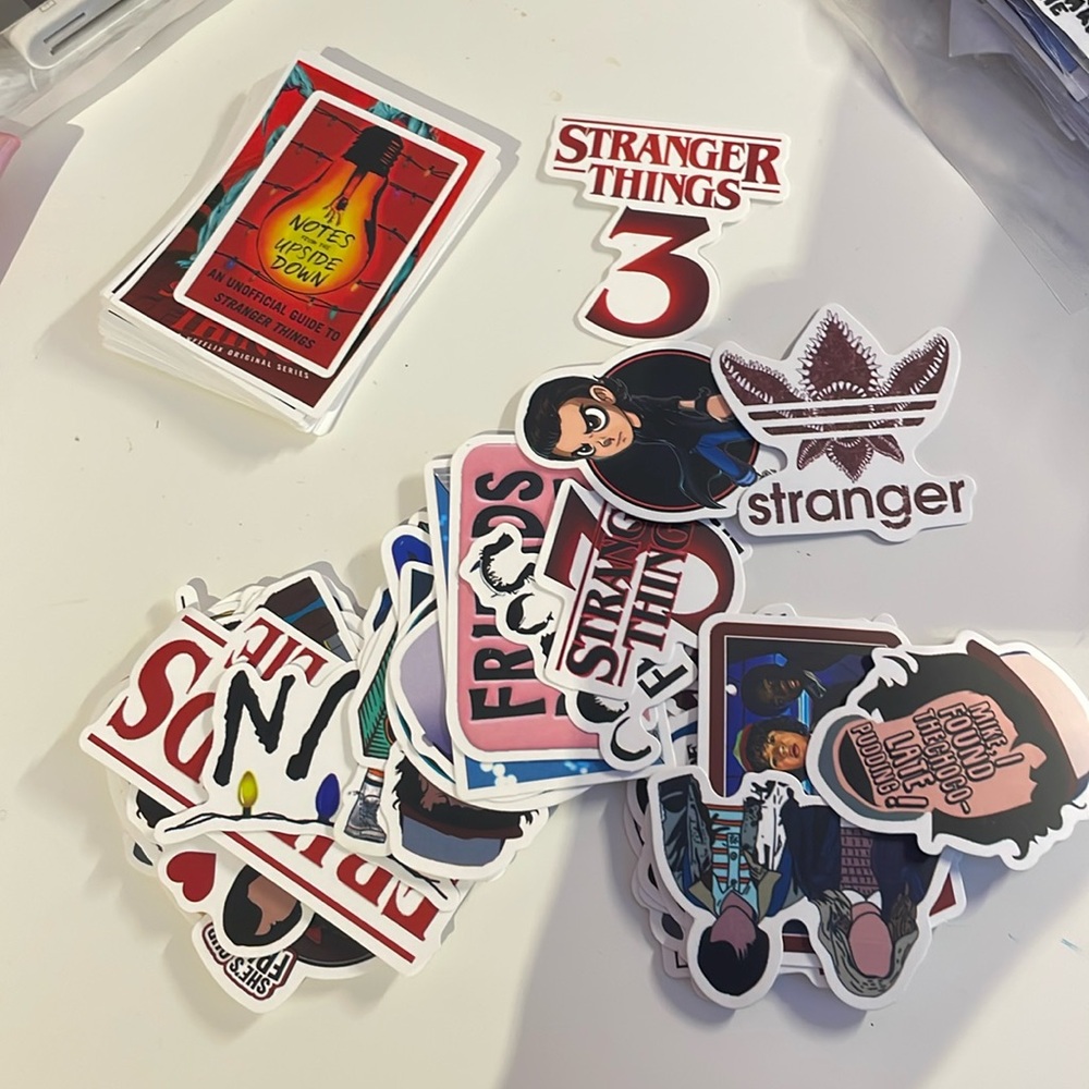 Stranger things stickers